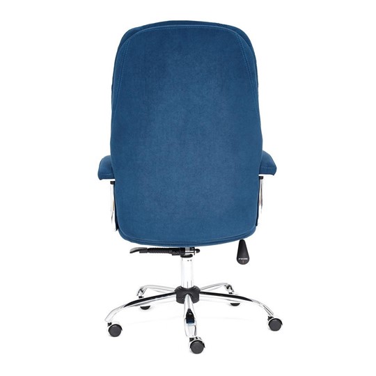 Офисное кресло SOFTY LUX флок, синий, арт.13592 в Брянске - изображение 4