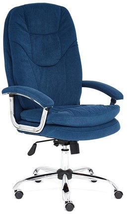 Офисное кресло SOFTY LUX флок, синий, арт.13592 в Брянске - изображение