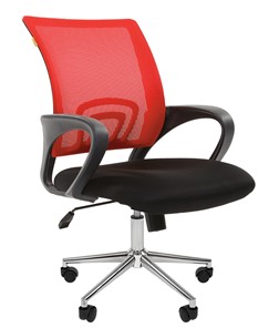 Офисное кресло CHAIRMAN 696 CHROME Сетка TW-69 (красный) в Брянске