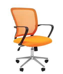Офисное кресло CHAIRMAN 698 CHROME new Сетка TW-66 (оранжевый) в Брянске