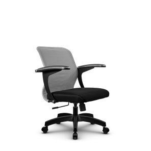Кресло компьютерное SU-M-4/подл.160/осн.001, Светло-серый/Черный в Брянске