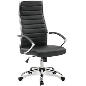 Офисное кресло Brabix Style EX-528 (экокожа, хром, черное) 531947 в Брянске