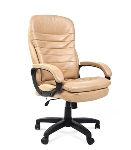 Офисное кресло CHAIRMAN 795 LT, экокожа, цвет бежевый в Брянске