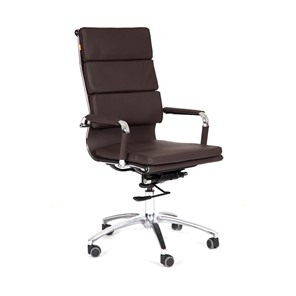 Офисное кресло CHAIRMAN 750 экокожа коричневая в Брянске - предосмотр