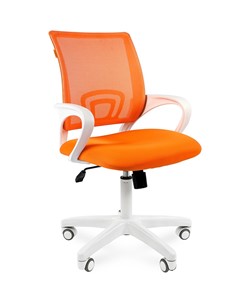 Офисное кресло CHAIRMAN 696 white, ткань, цвет оранжевый в Брянске