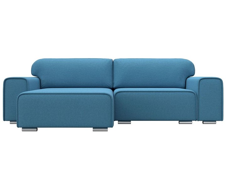 Угловой диван с оттоманкой Лига-029, Амур голубой (Рогожка) в Брянске - изображение 7