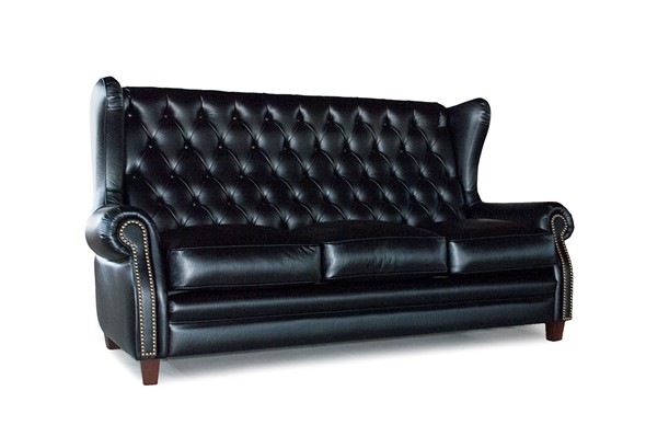 Прямой диван Оливер 3М с каретной стяжкой в Брянске - изображение