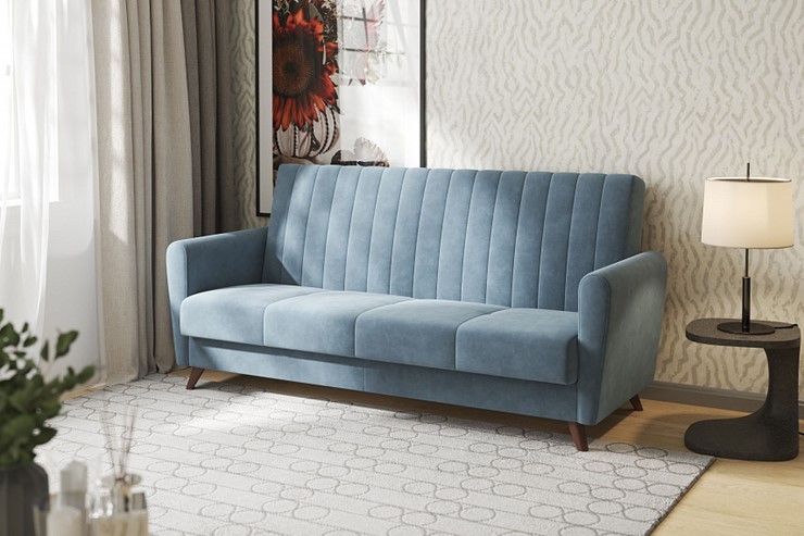 Прямой диван Монако, Оникс 17 в Брянске - изображение 1