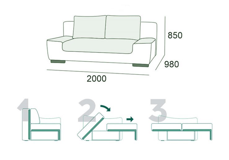 Прямой диван Бостон 3 БД в Брянске - изображение 14