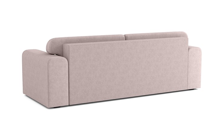 Прямой диван Квентин (еврокнижка), велюр велутто пастельно-розовый 11 в Брянске - изображение 4