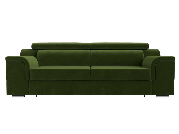 Прямой диван Лига-003 НПБ, Зеленый (Микровельвет) в Брянске - изображение 4