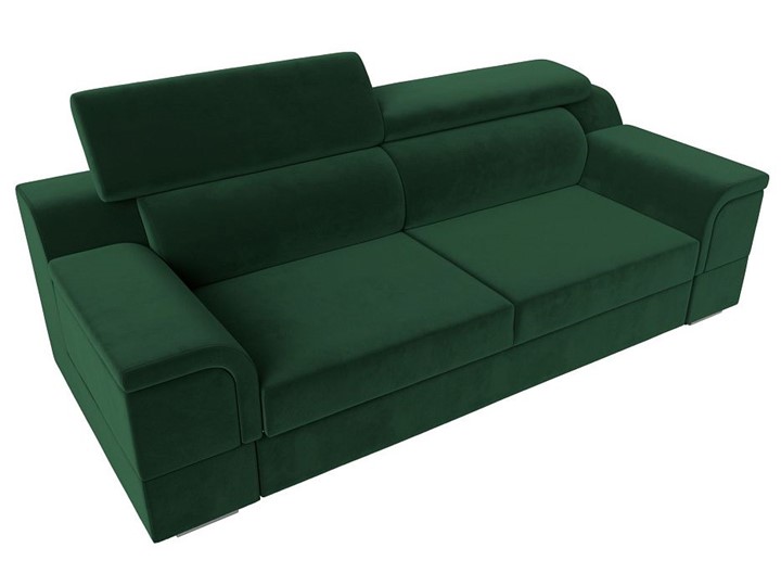 Прямой диван Лига-003 НПБ, Зеленый (Велюр) в Брянске - изображение 5