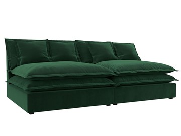 Прямой диван Лига-040, Зеленый (Велюр) в Брянске - предосмотр