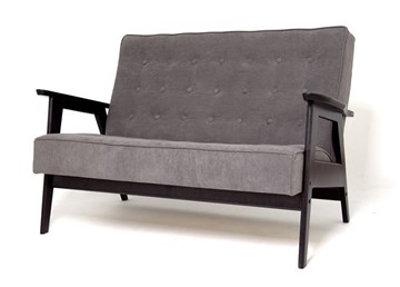 Прямой диван Ретро, двухместный (Темный тон / RS 15 - темно-серый) в Брянске - предосмотр
