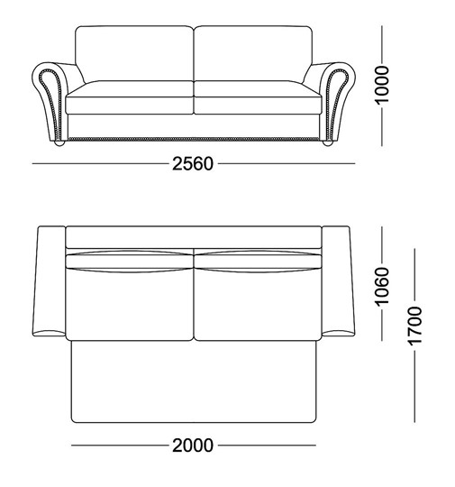 Прямой диван Виктория 2 подушки в Брянске - изображение 5