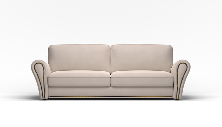 Прямой диван Виктория 2 подушки в Брянске - изображение 1