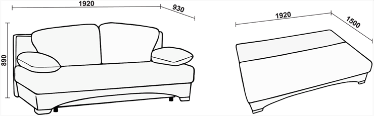 Прямой диван Нео 27 БД пружинный блок в Брянске - изображение 15