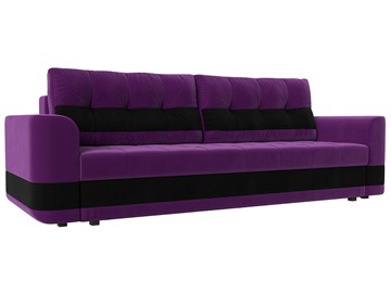 Прямой диван Честер, Фиолетовый/черный (вельвет) в Брянске