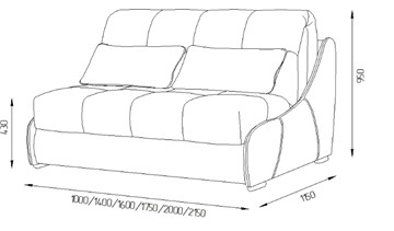 Прямой диван Токио 130 (НПБ) в Брянске - предосмотр 11