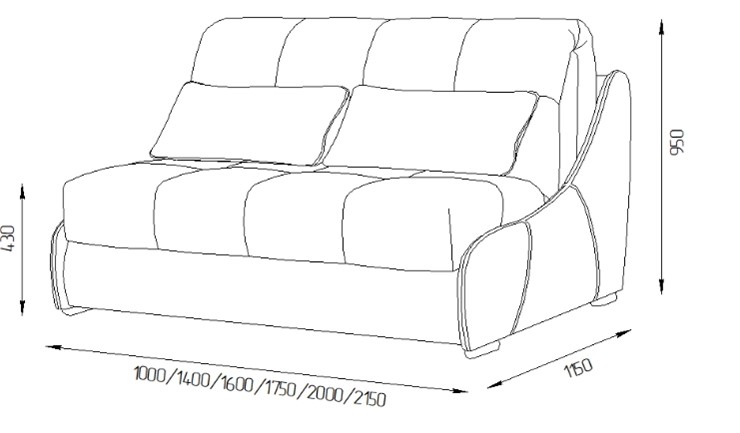 Прямой диван Токио 130 (НПБ) в Брянске - изображение 11