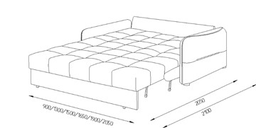 Прямой диван Токио 2 130 (ППУ) в Брянске - предосмотр 8