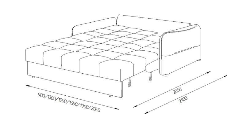 Прямой диван Токио 2 130 (ППУ) в Брянске - изображение 8