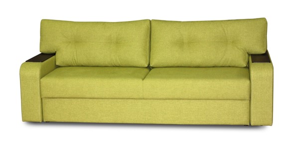 Прямой диван Ленивец (деревянные подлокотники) в Брянске - изображение