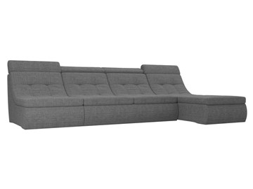 Модульный угловой диван Холидей люкс, Серый (рогожка) в Брянске