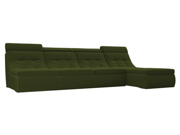 Большой модульный диван Холидей люкс, Зеленый (микровельвет) в Брянске