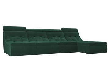 Модульный раскладной диван Холидей люкс, Зеленый (велюр) в Брянске