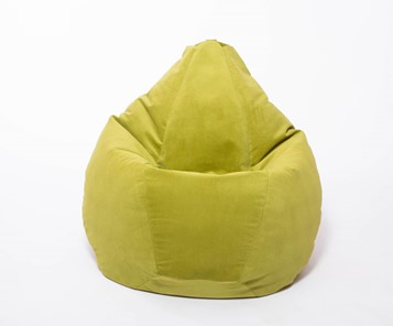 Кресло-мешок Груша малое, велюр однотон, травянное в Брянске - предосмотр 1