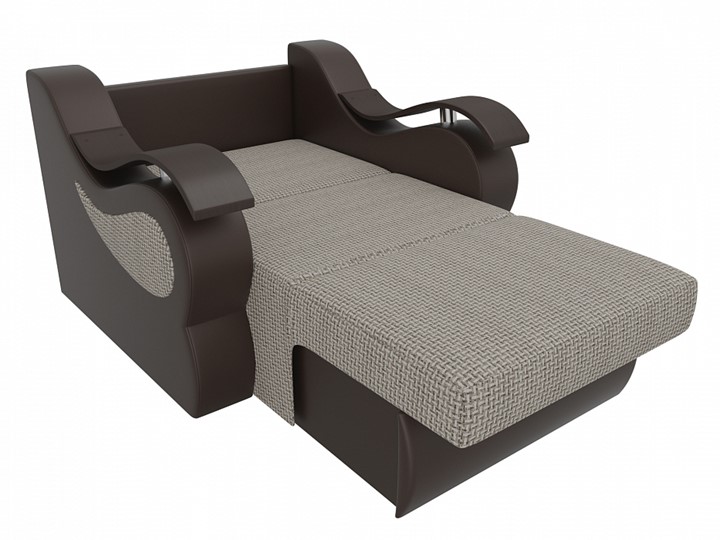 Кресло-кровать Меркурий (60), Корфу 02 (рогожка)/черный (экокожа) в Брянске - изображение 1