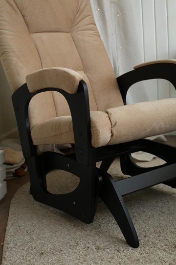 Кресло-качалка Леон маятниковая, ткань AMIGo песок 29-Т-П в Брянске - изображение 8