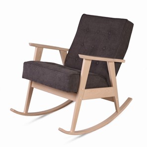 Кресло-качалка Ретро (беленый дуб / 05 - коричневый) в Брянске