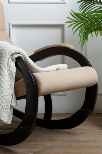 Кресло-качалка в гостиную Корсика, ткань Amigo Beige 34-Т-AB в Брянске - изображение 6