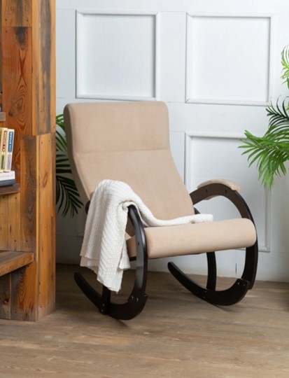 Кресло-качалка в гостиную Корсика, ткань Amigo Beige 34-Т-AB в Брянске - изображение 7