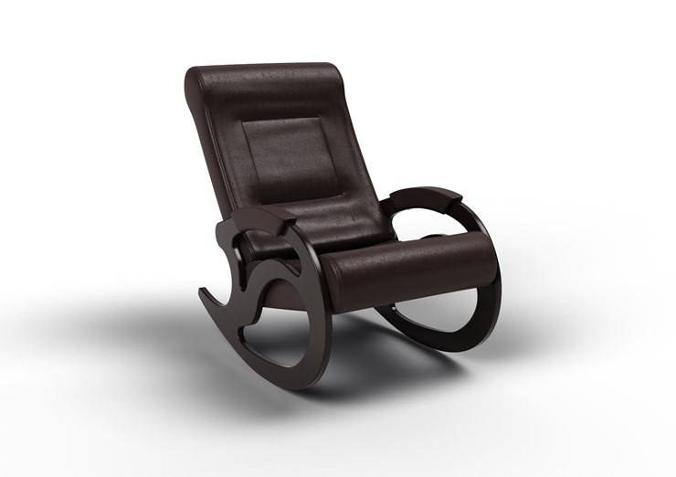 Кресло-качалка Вилла, экокожа крем 11-К-КР в Брянске - изображение 1