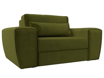Кресло в гостиную Лига-008, Зеленый (Микровельвет) НПБ в Брянске