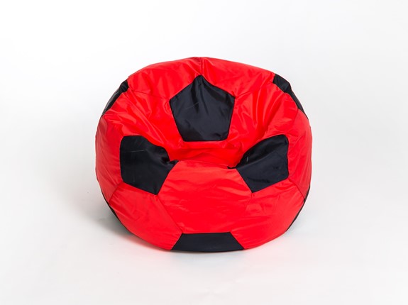 Кресло-мешок Мяч большой, красно-черный в Брянске - изображение