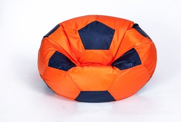 Кресло-мешок Мяч большой, оранжево-черный в Брянске