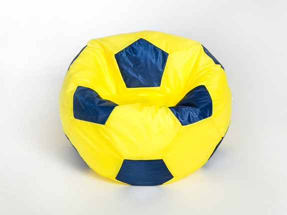 Кресло-мешок Мяч малый, желто-синий в Брянске - изображение