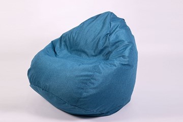 Кресло-мешок Юниор, рогожка синий в Брянске
