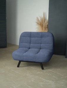 Мягкое кресло Абри опора металл (синий) в Брянске - предосмотр 8