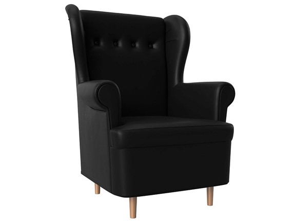 Кресло для отдыха Торин, черный (Экокожа) в Брянске - изображение