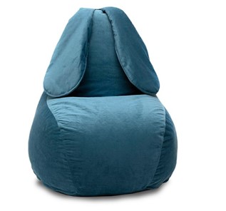 Кресло-игрушка Зайка (длинные уши), синий в Брянске