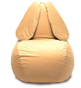 Кресло-мешок Зайка (длинные уши), желтый в Брянске