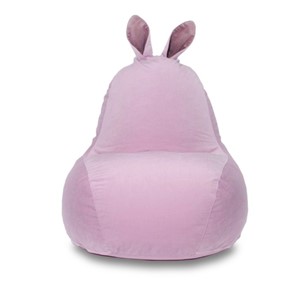 Кресло-мешок Зайка (короткие уши), розовый в Брянске