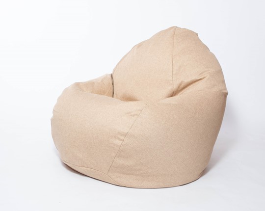 Кресло-мешок Макси, рогожка, 150х100, песочное в Брянске - изображение