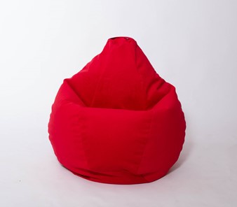 Кресло-мешок Груша большое, велюр однотон, красное в Брянске - предосмотр 2