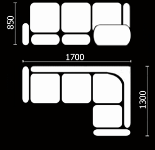 Кухонный диван Нео КМ-01 (168х128 см.) в Брянске - предосмотр 3